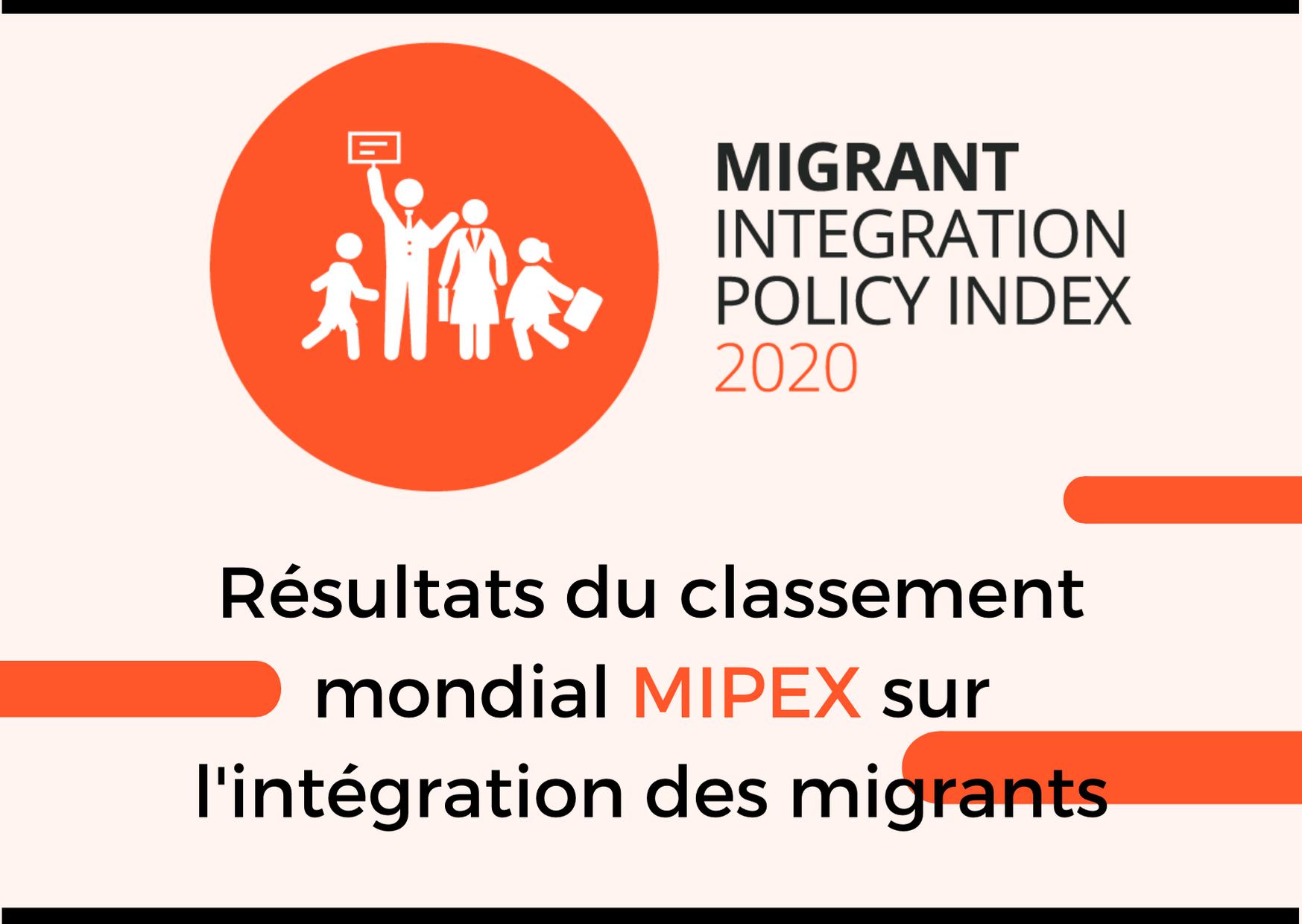 CP Classement mondial MIPEX2020 des freins à lintégration des étrangers persistent Malgré des avancées depuis 2015 le rapport publié dans le cadre du projet MIPEX révèle que de nombreux freins à 