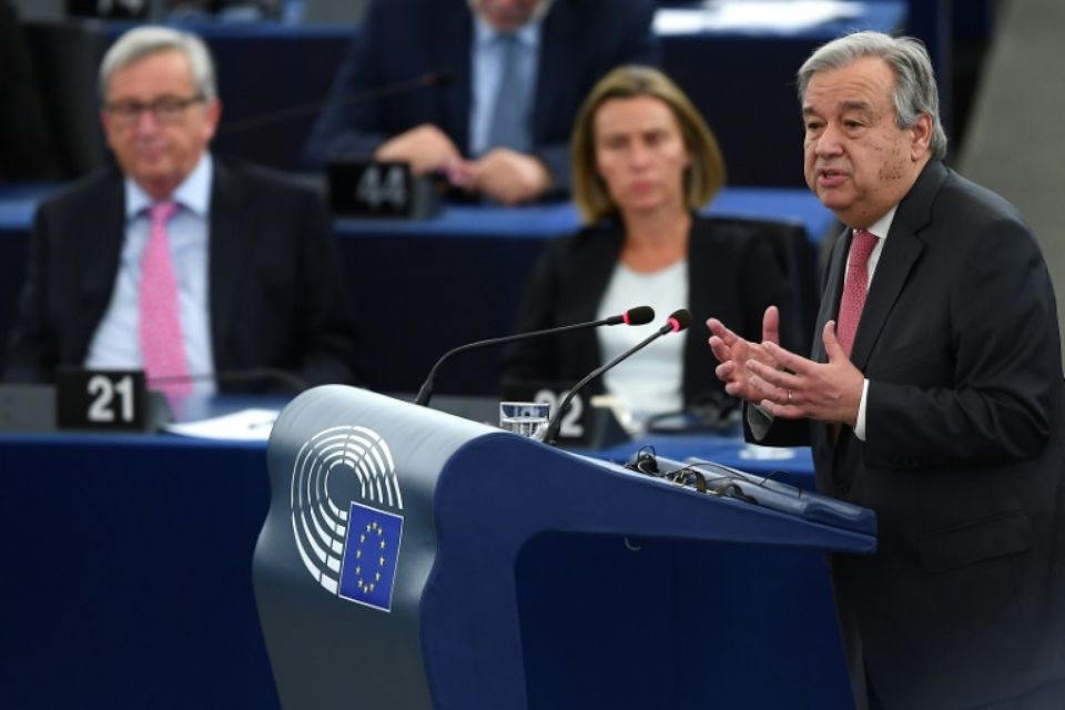 1022678 le secretaire general de l onu antonio guterres dans un discours devant le parlement europeen a stra
