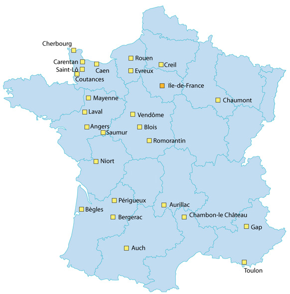 Carte des CADA