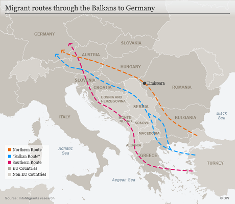 Les Balkans sous tension avec l'apparition d'une nouvelle route migratoire