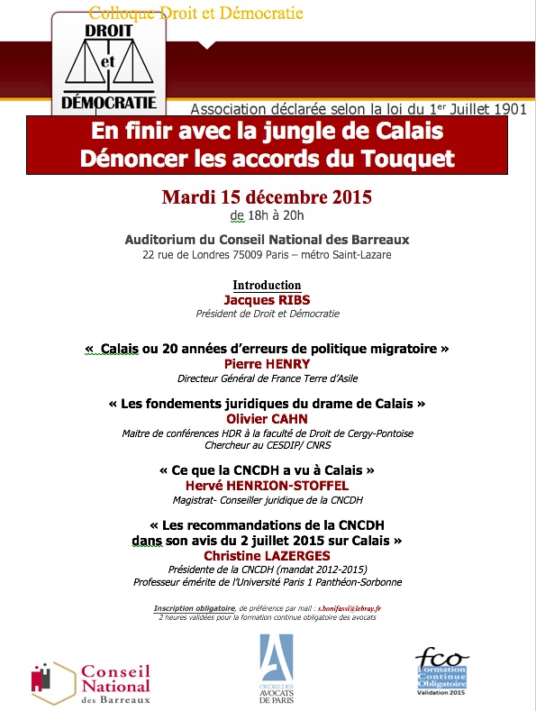 colloque droit et democratie