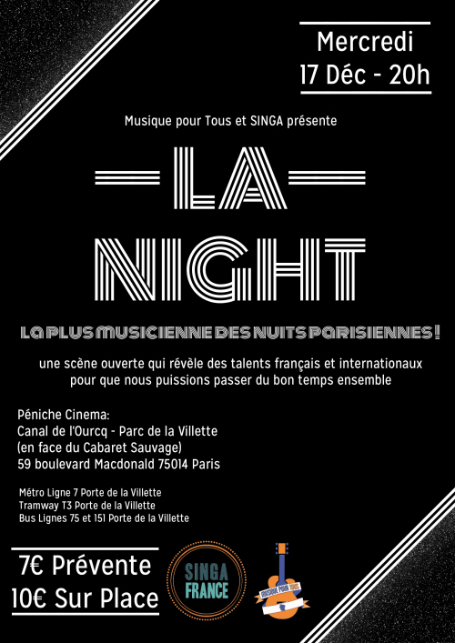 la night de singa et musique pour tous